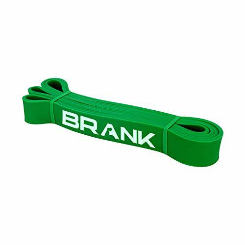 Bande Elastique de sport musculation et fitness | Bande de resistance idéal pour la mobilité et assistance aux pull-ups en crossfit ou street workout | Marque Française | Satisfait ou remboursé (Vert) Pilates BRANK SPORTS