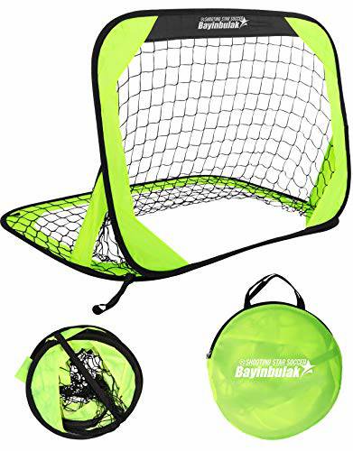 Football BAYINBULAK BAYINBULAK But de Football Filet de Football Portable But de Footbal pour Enfants ×1, Neon Lime